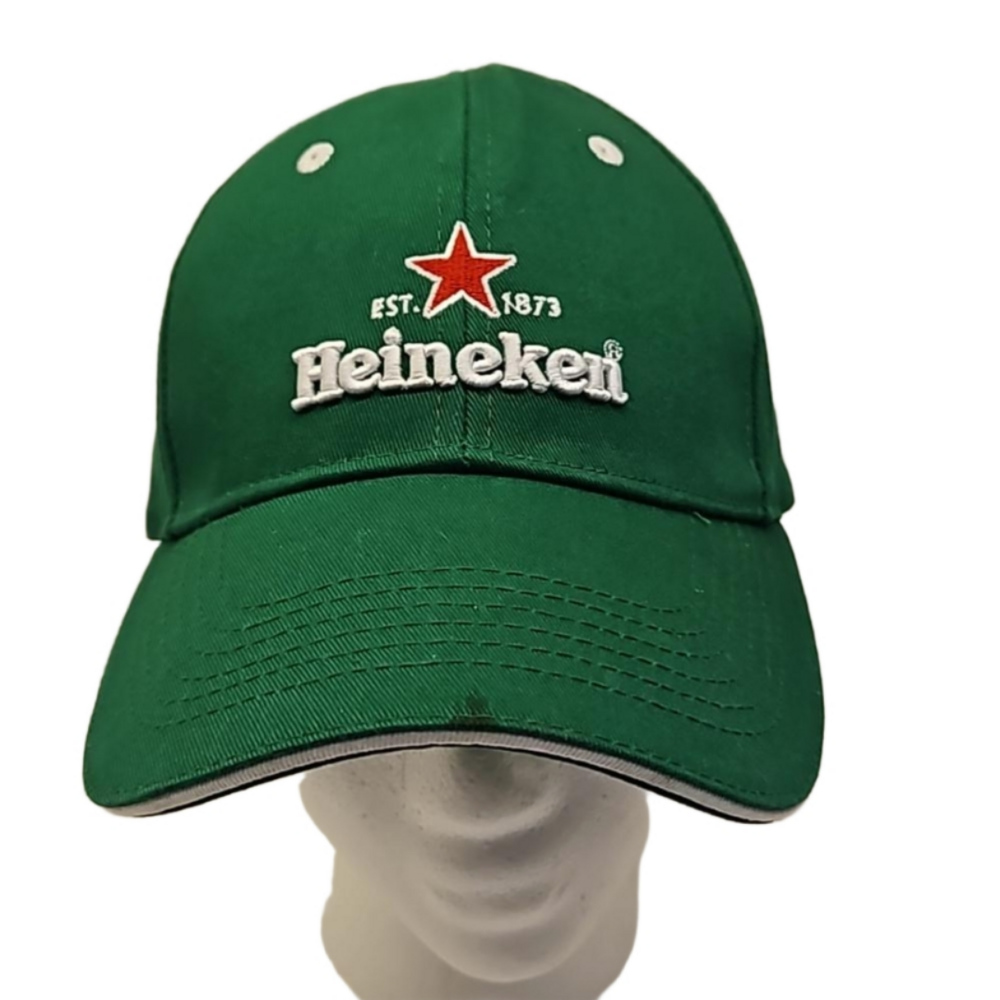 HEINEKEN Baseball Cap Hat Green Adjustable 100% Cotton Men Unisex